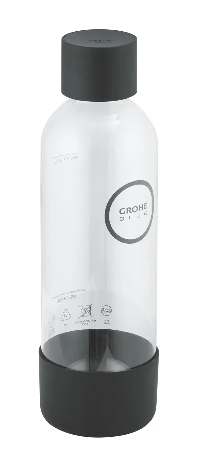 GROHE Blue Fizz Wasserflasche 850 ml schwarz BPA-frei